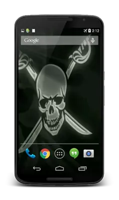 The Pirate Flag Live Wallpaper android App screenshot 1