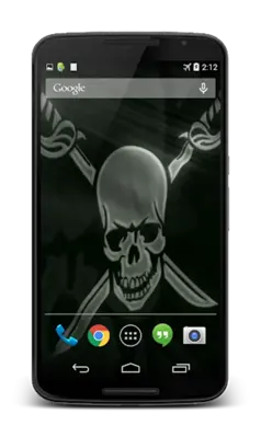 The Pirate Flag Live Wallpaper android App screenshot 2